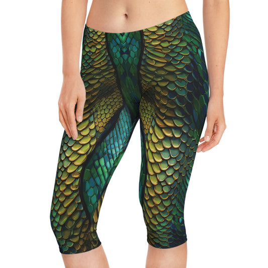 Capri leggings with Animal print - Snake - 4