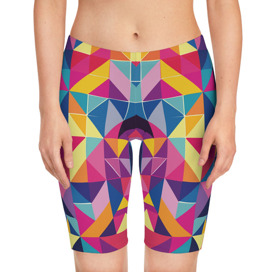 Bike Shorts with Abstract prints