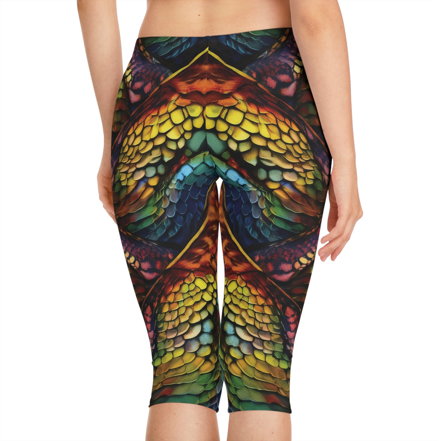 Capri leggings with Animal print - Snake - 3