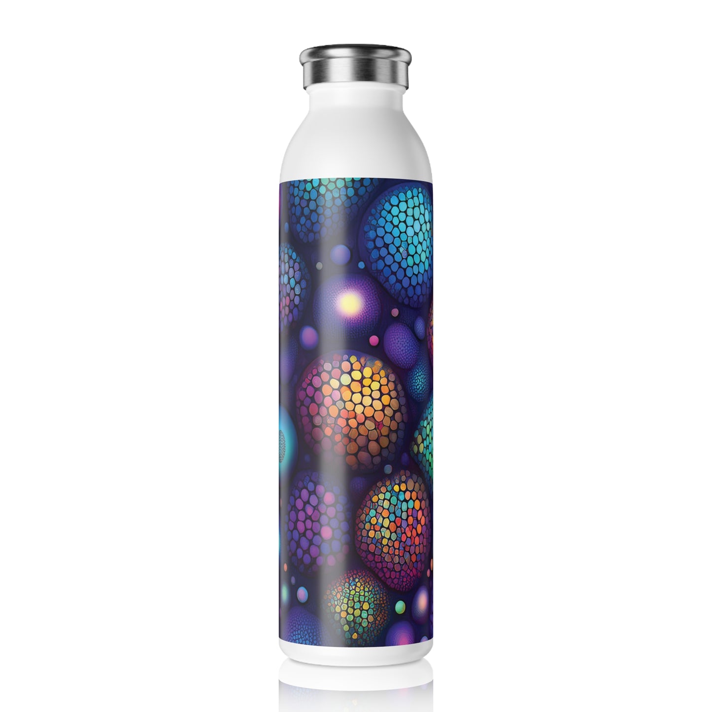 Vibrant Slim Water Bottle - Colorful Design for Active Lifestyles, 20oz