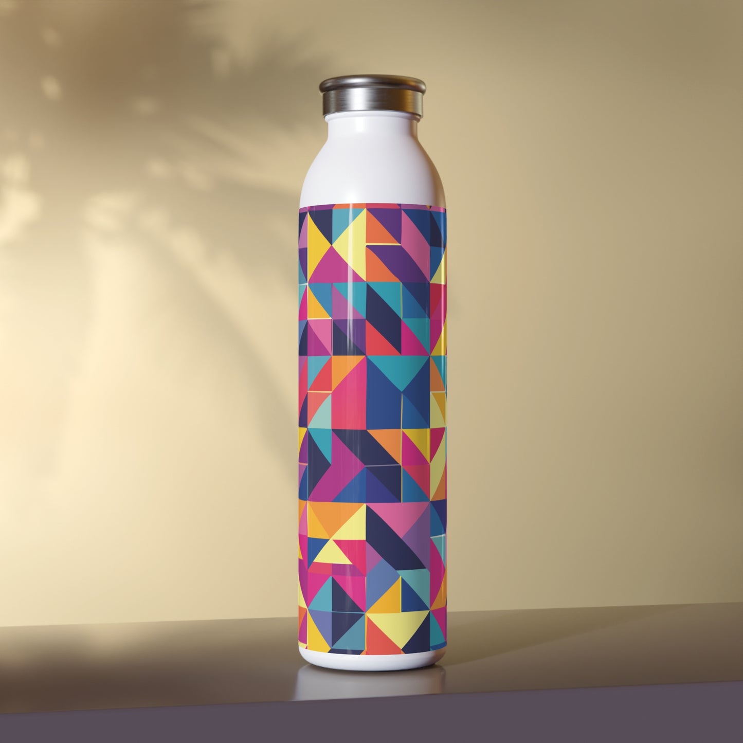 Vibrant Slim Water Bottle - Colorful Design for Active Lifestyles