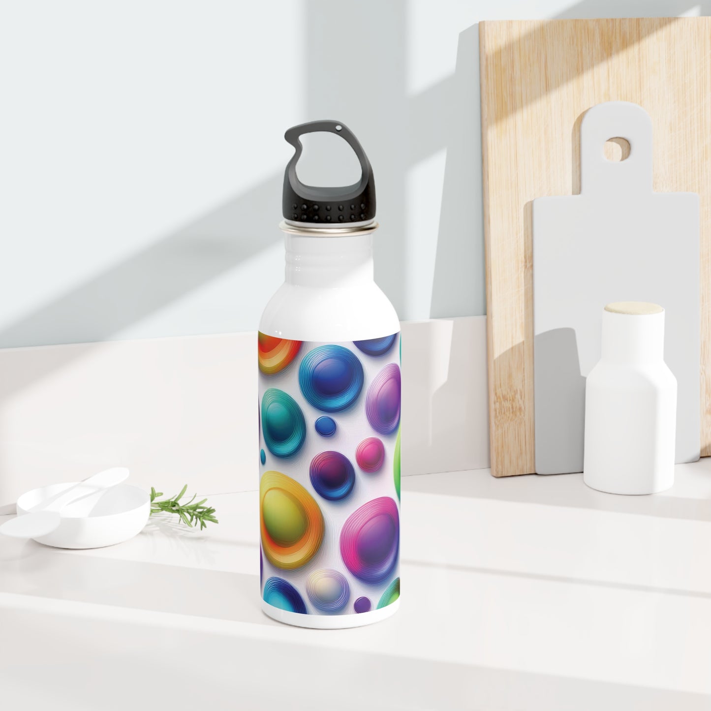 Colorful Steel Water Bottle - Eco-Friendly Hydration for Fitness & Travel, 20oz