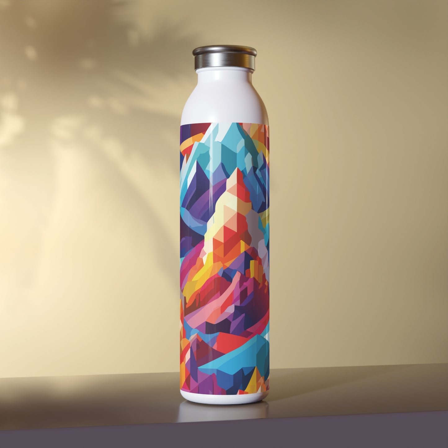 Vibrant Slim Water Bottle - Colorful Design for Active Lifestyles