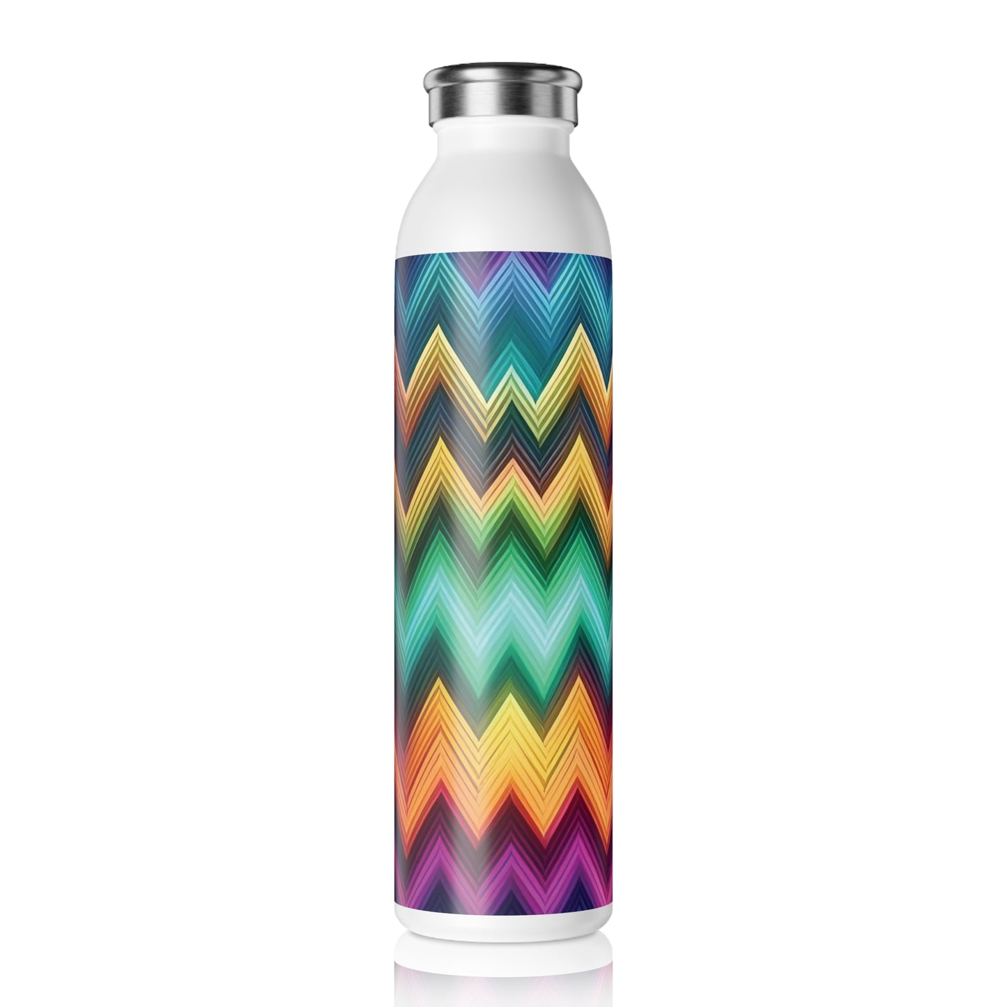 Vibrant Slim Water Bottle - Colorful Design for Active Lifestyles, 20oz