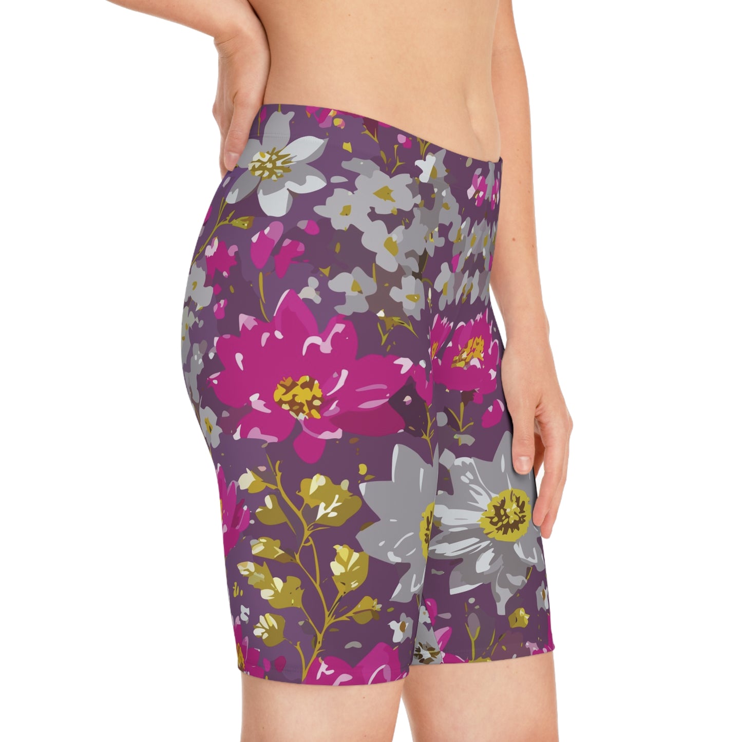 Bike Shorts with Floral prints