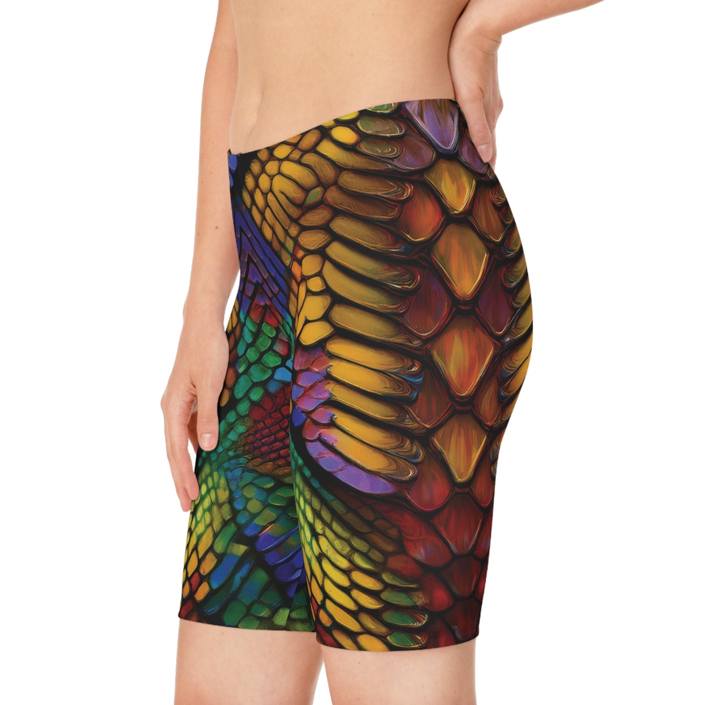 Bike Shorts with Animal prints - Snake - 5