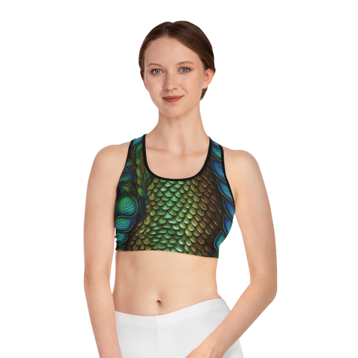 Sports Bra with Animal prints - Snake