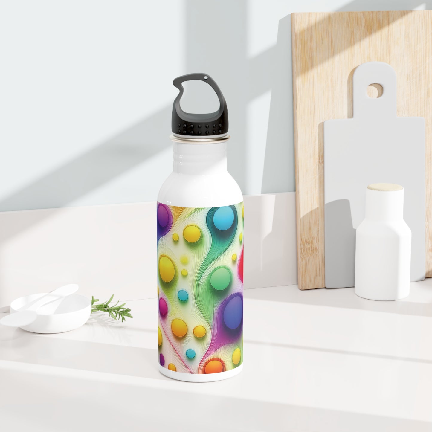 Colorful Steel Water Bottle - Eco-Friendly Hydration for Fitness & Travel, 20oz