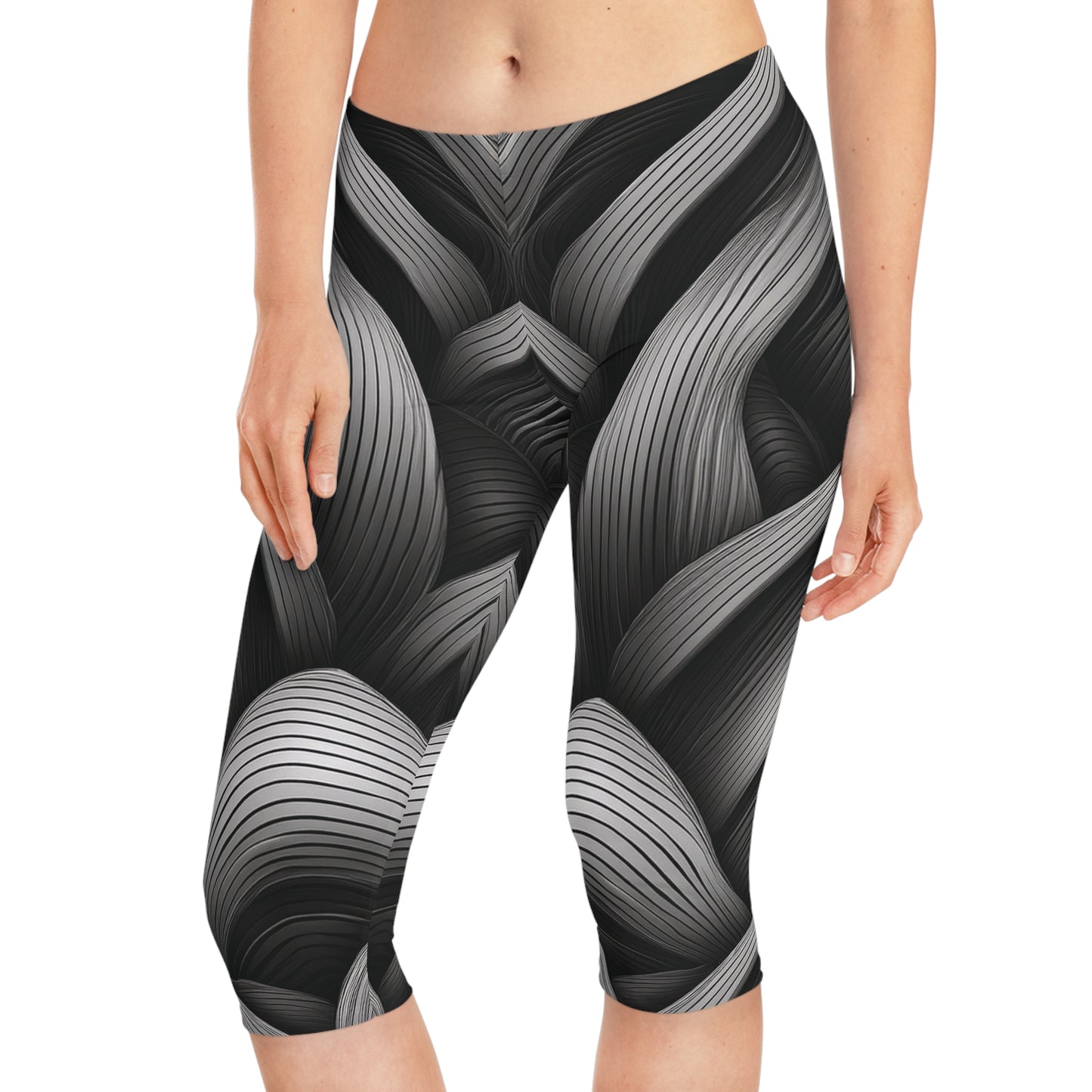 Capri leggings In Black and White