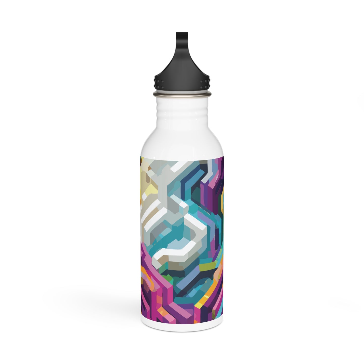 Colorful Steel Water Bottle - Eco-Friendly Hydration for Fitness & Travel, 20oz