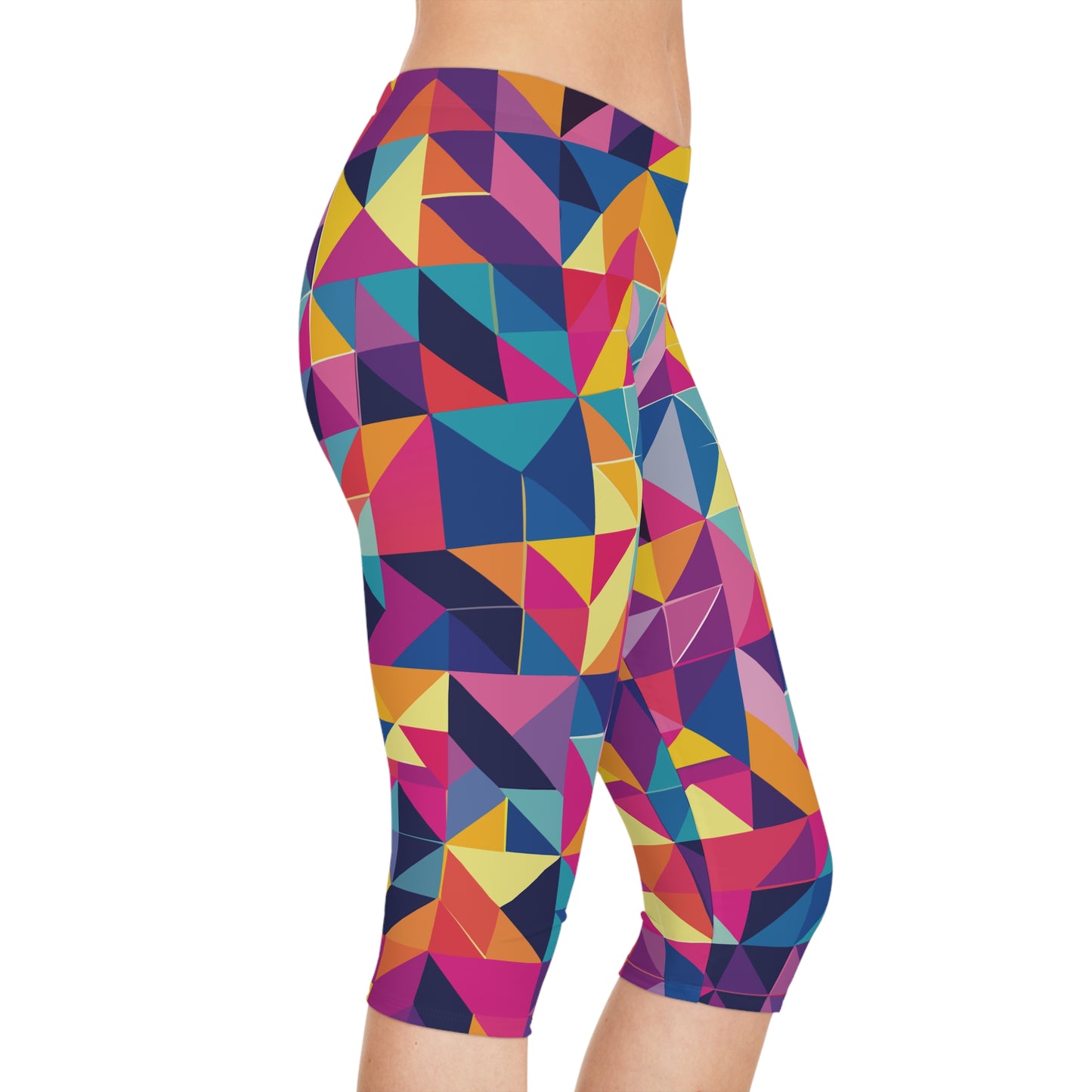 Capri leggings with Abstract print