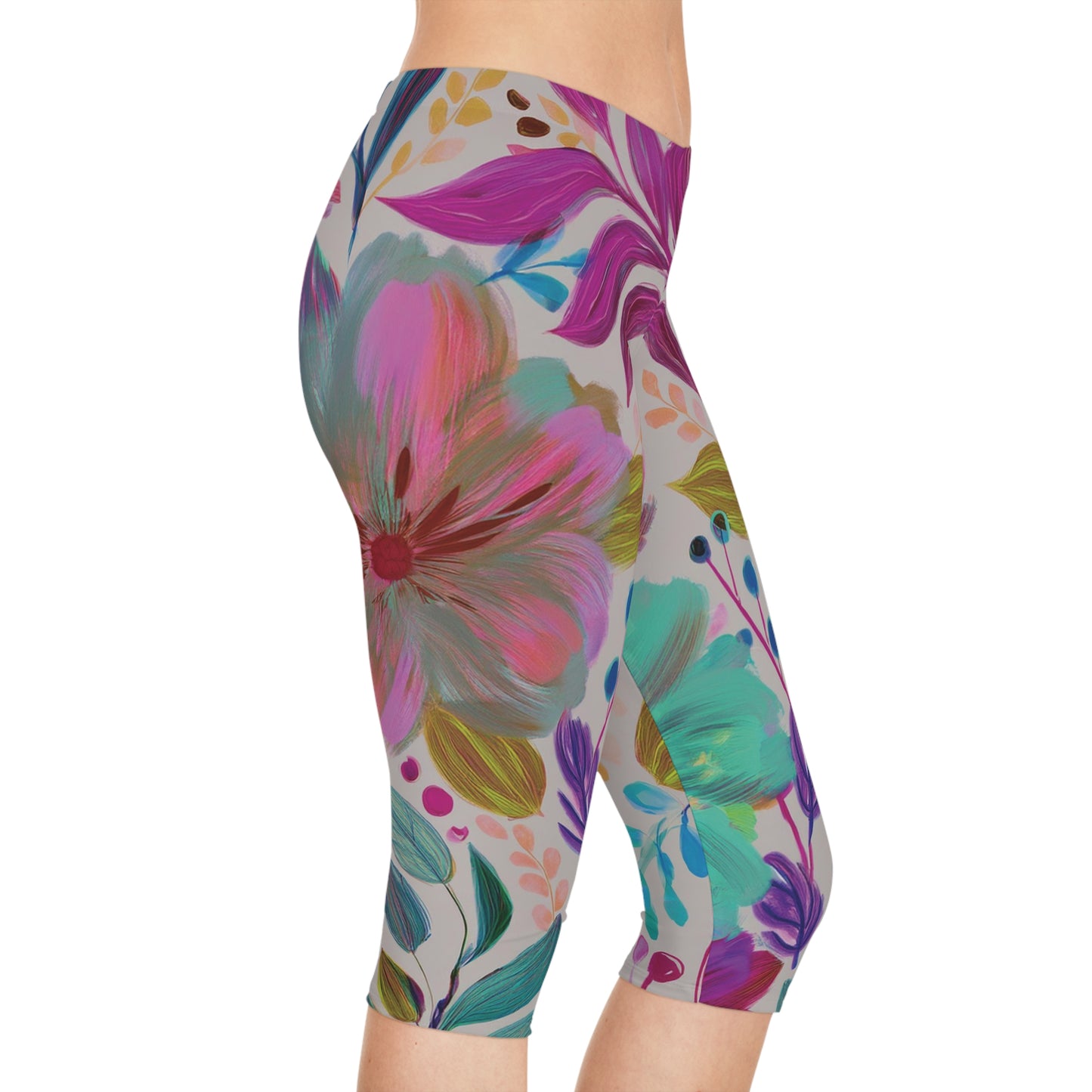 Capri leggings with Floral print