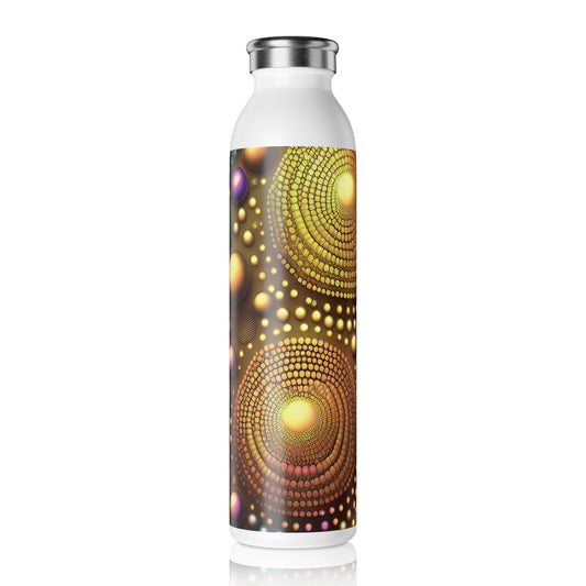 Vibrant Slim Water Bottle - Colorful Design for Active Lifestyles, 20oz