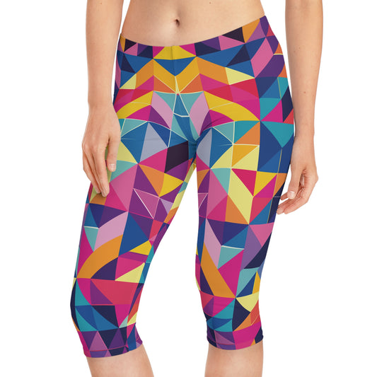 Capri leggings with Abstract print