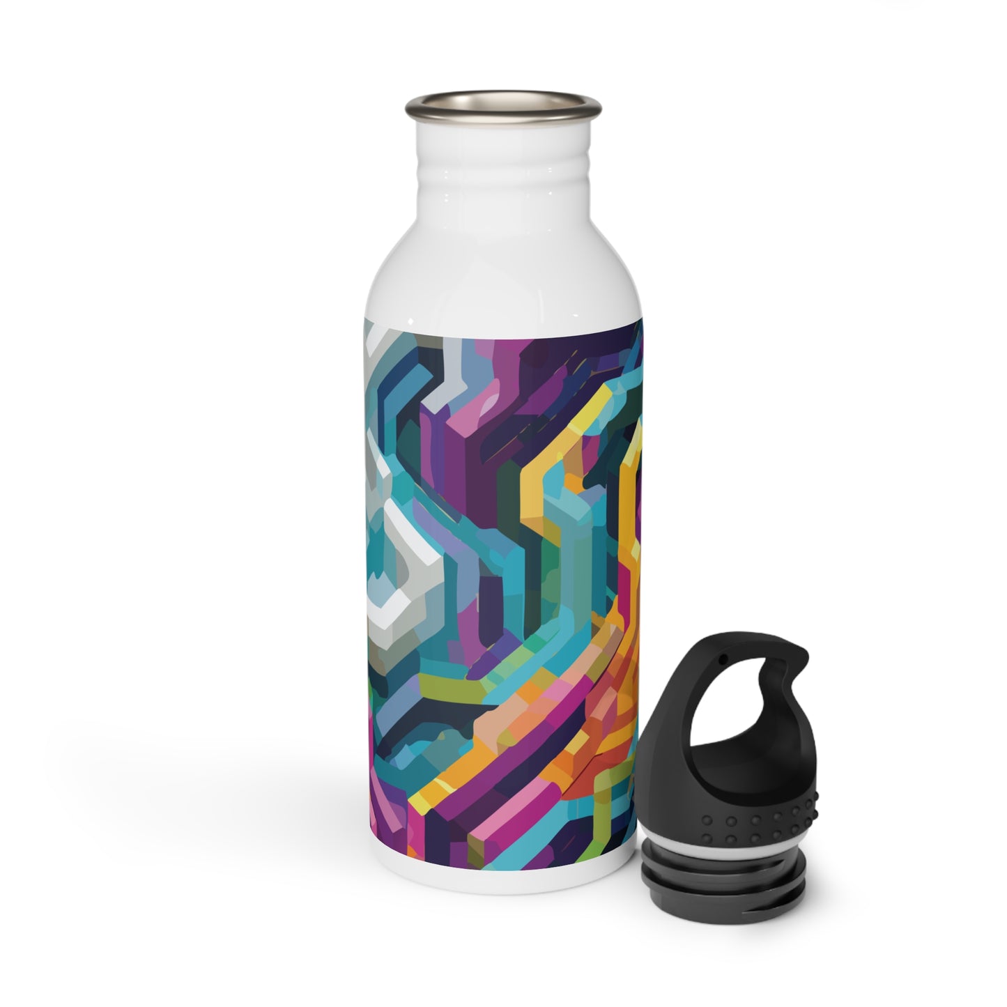 Colorful Steel Water Bottle - Eco-Friendly Hydration for Fitness & Travel, 20oz