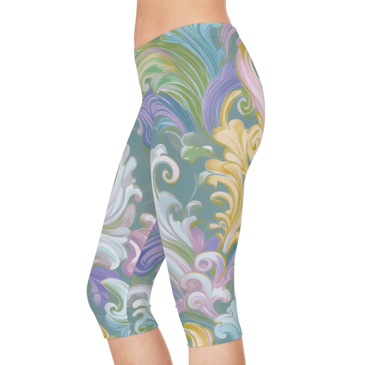 Capri-Leggings in Pastellfarben