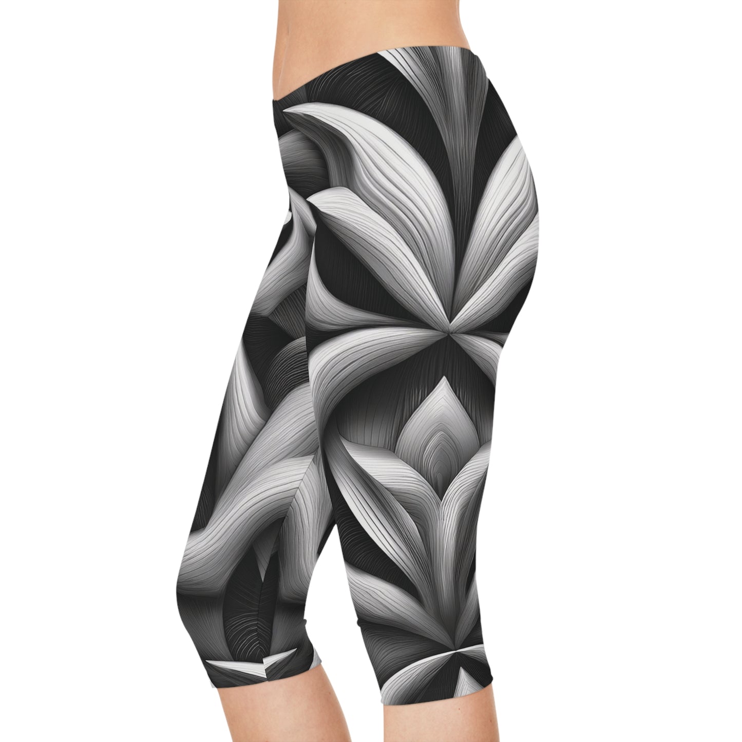 Capri leggings In Black and White