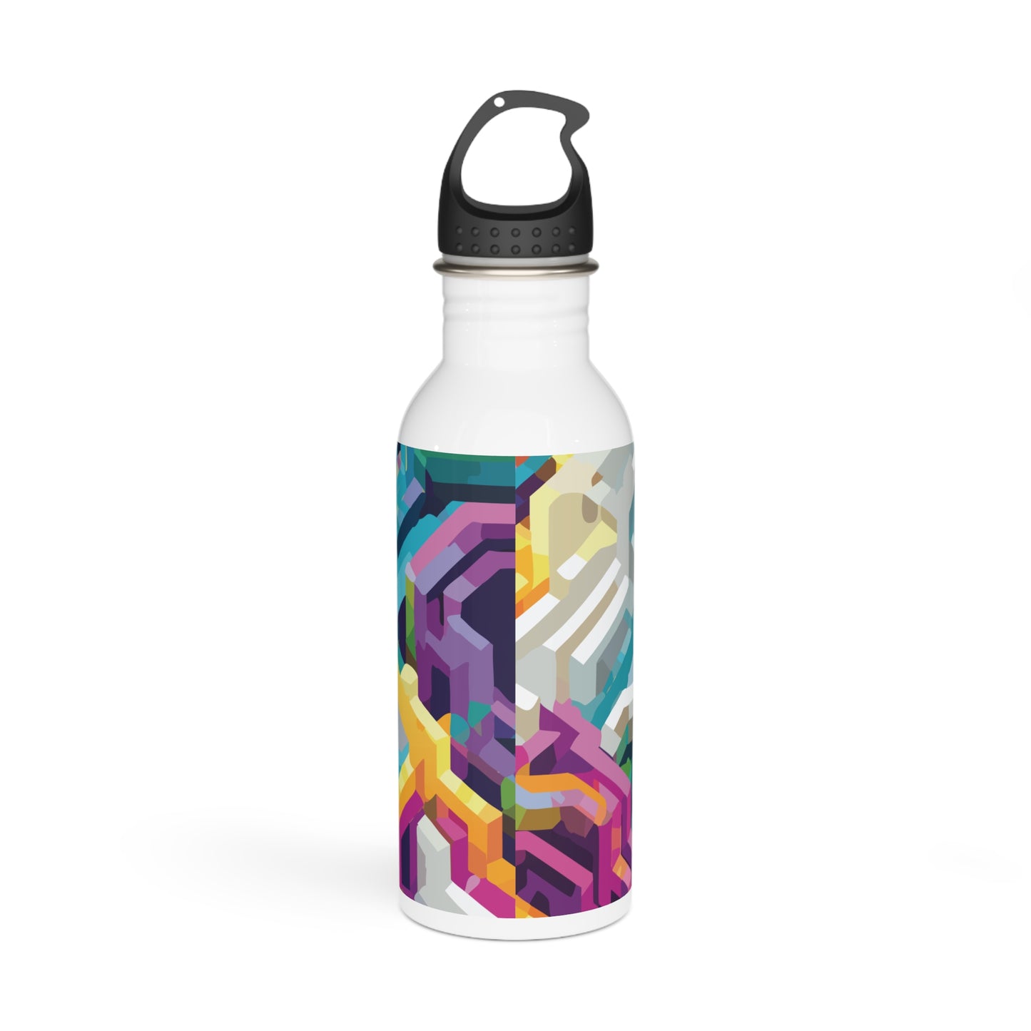 Colorful Steel Water Bottle - Eco-Friendly Hydration for Fitness & Travel, 20oz