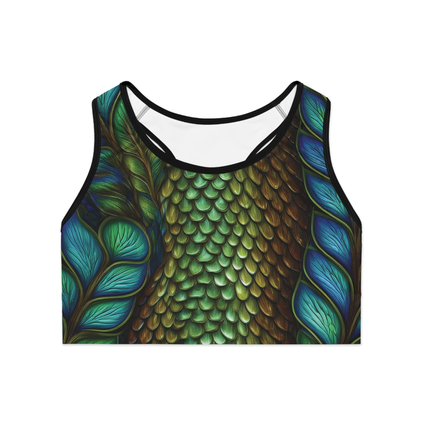 Sports Bra with Animal prints - Snake