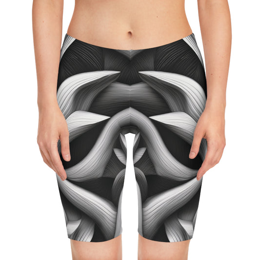 Bike Shorts In Black and White