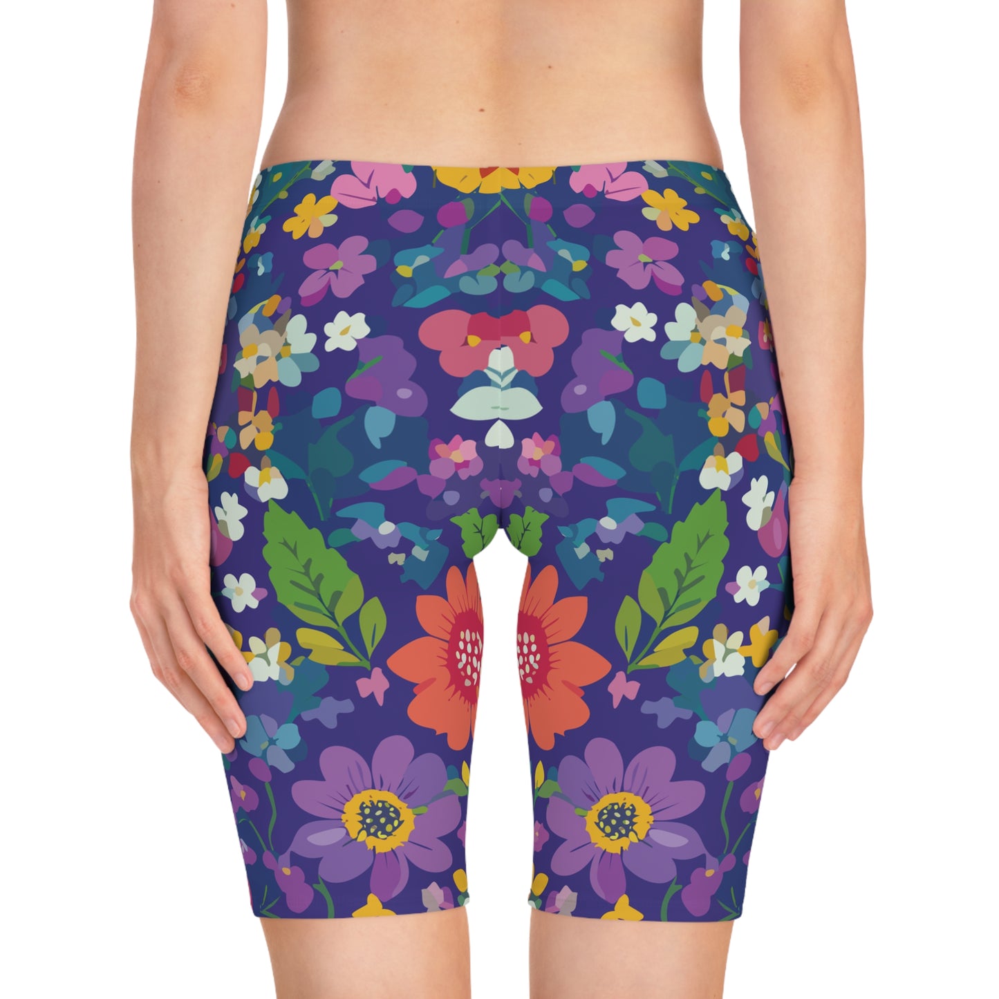 Bike Shorts with Floral prints