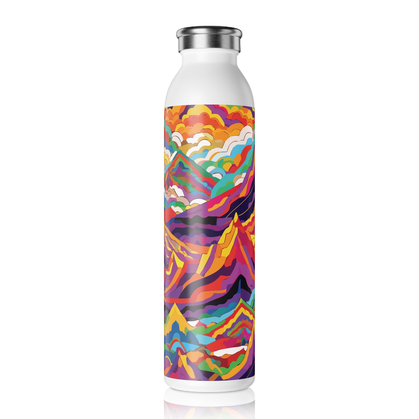 Vibrant Slim Water Bottle - Colorful Design for Active Lifestyles