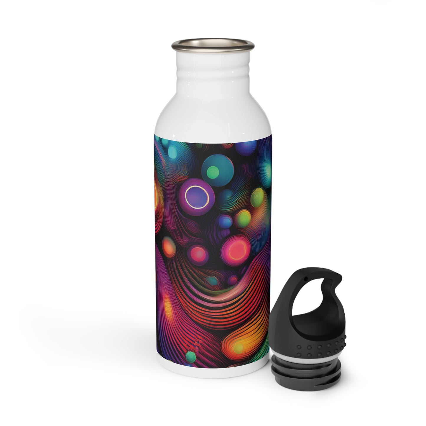 Vibrant Steel Water Bottle - Eco-Friendly Hydration for Fitness & Travel, 20oz