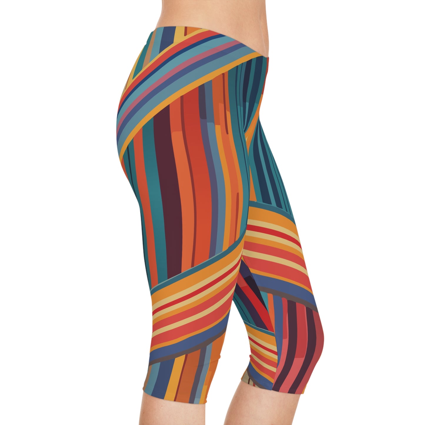 Capri leggings with Abstract print