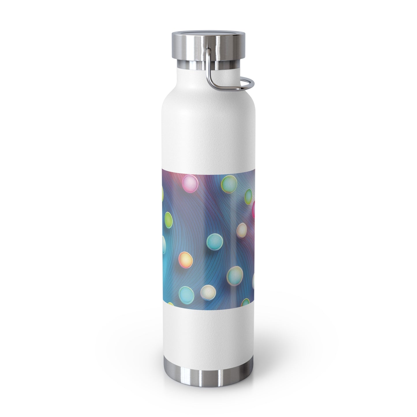 Colorful Copper Insulated Water Bottle - 22oz