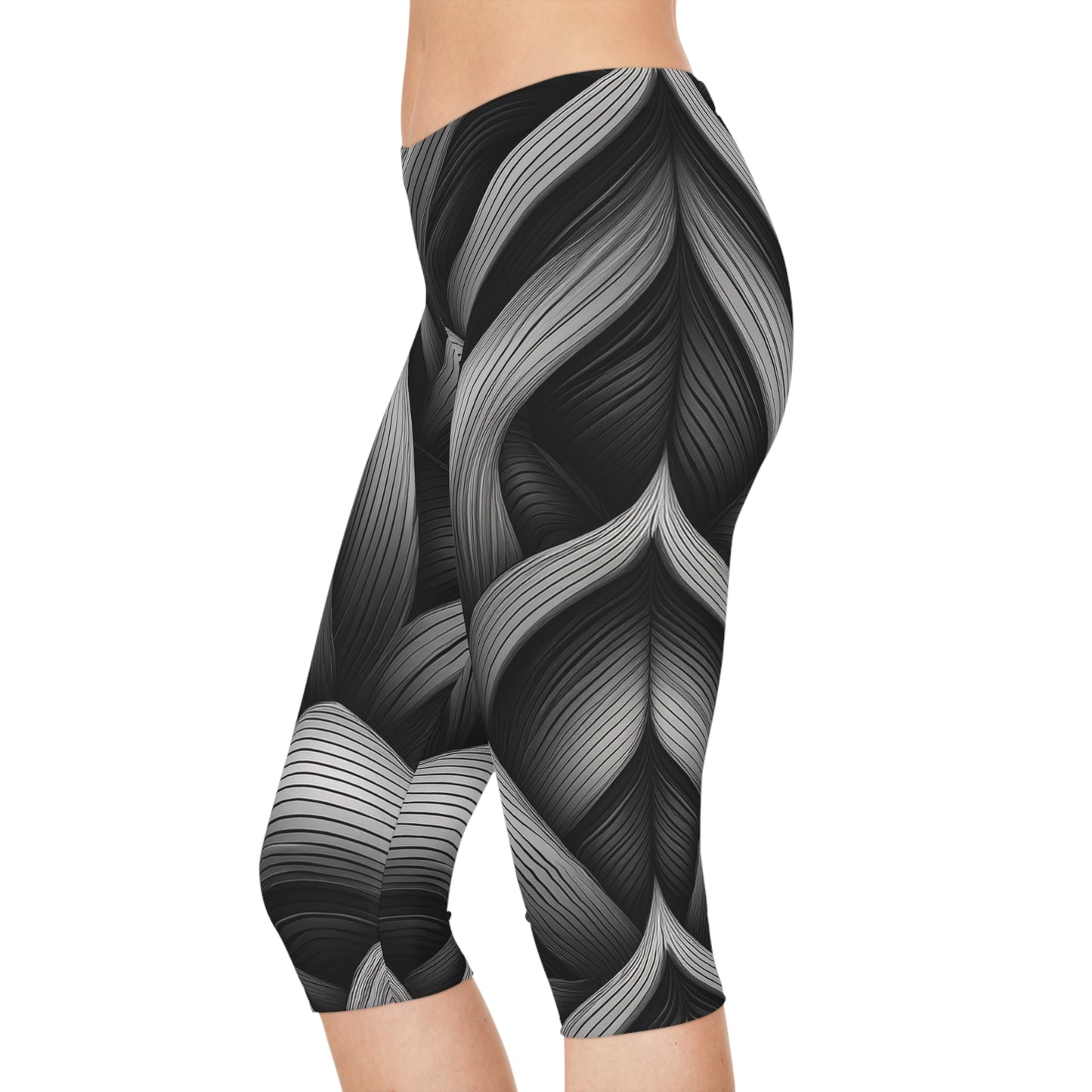 Capri leggings In Black and White