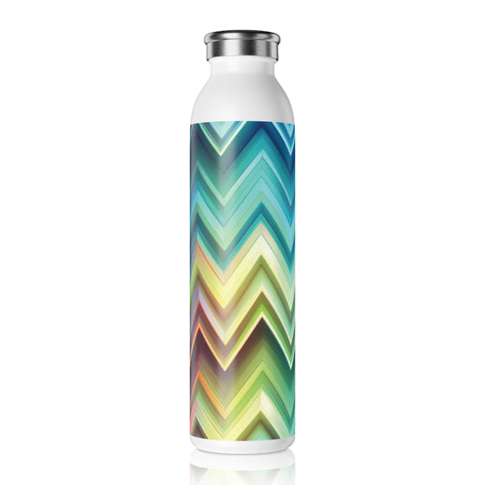 Vibrant Slim Water Bottle - Colorful Design for Active Lifestyles, 20oz