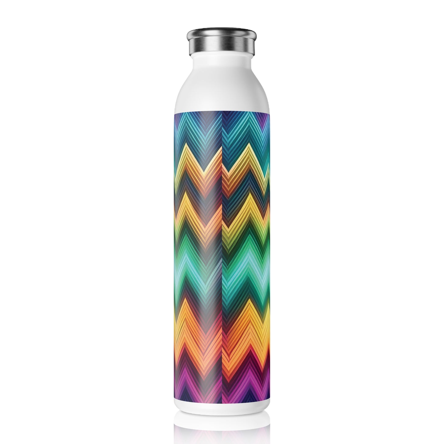 Vibrant Slim Water Bottle - Colorful Design for Active Lifestyles, 20oz