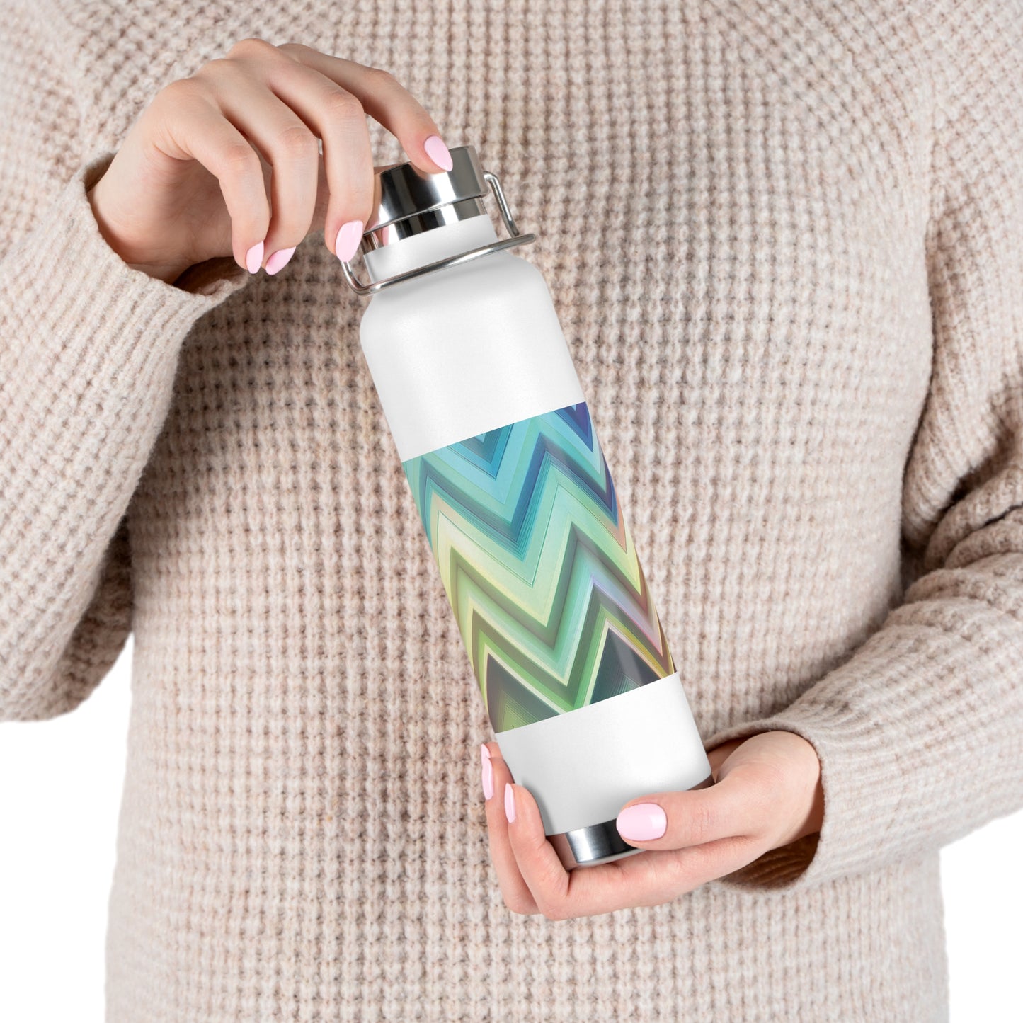 Colorful Copper Insulated Water Bottle - 22oz