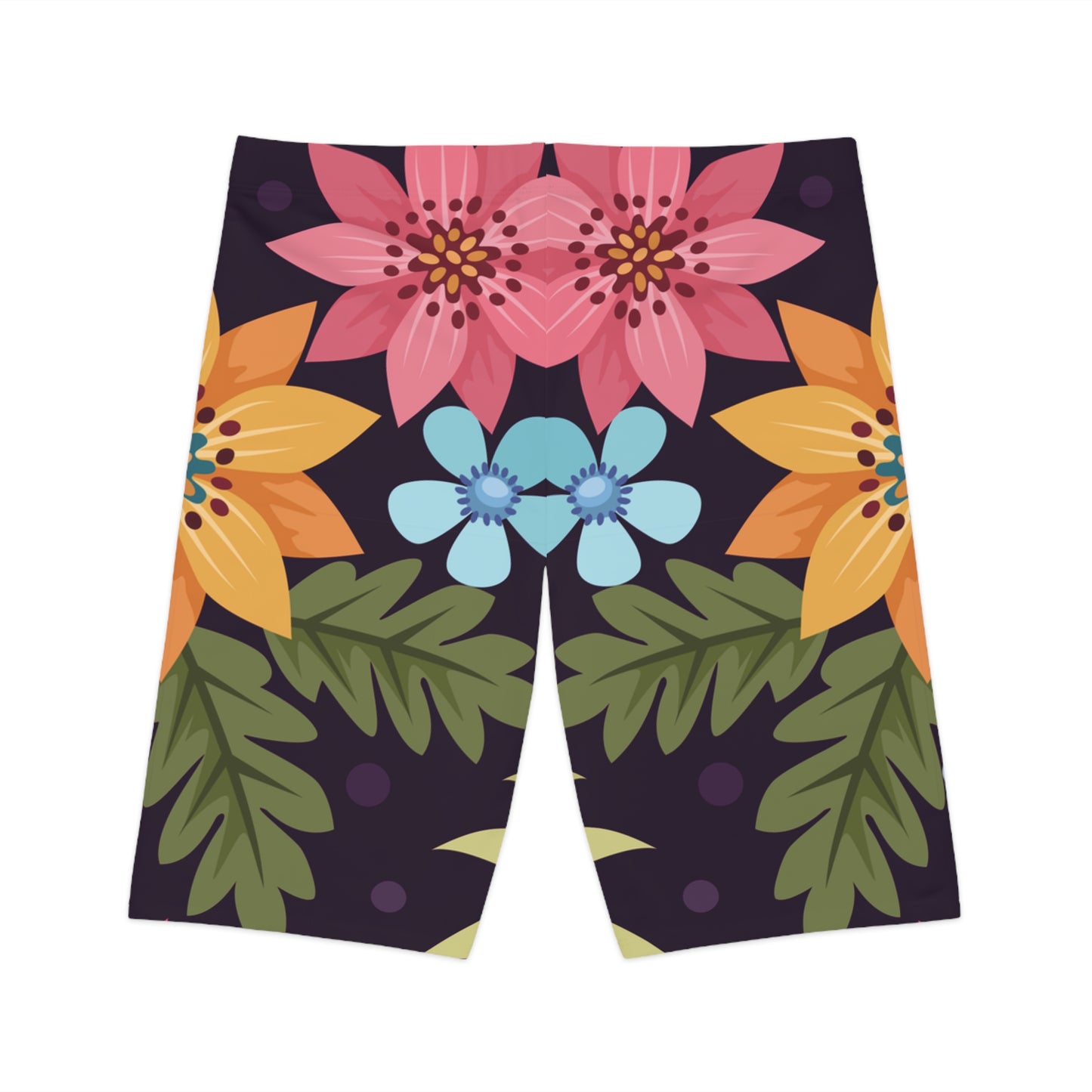 Short cycliste à imprimé floral