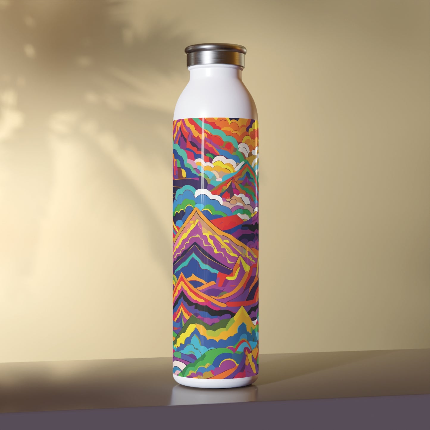 Vibrant Slim Water Bottle - Colorful Design for Active Lifestyles