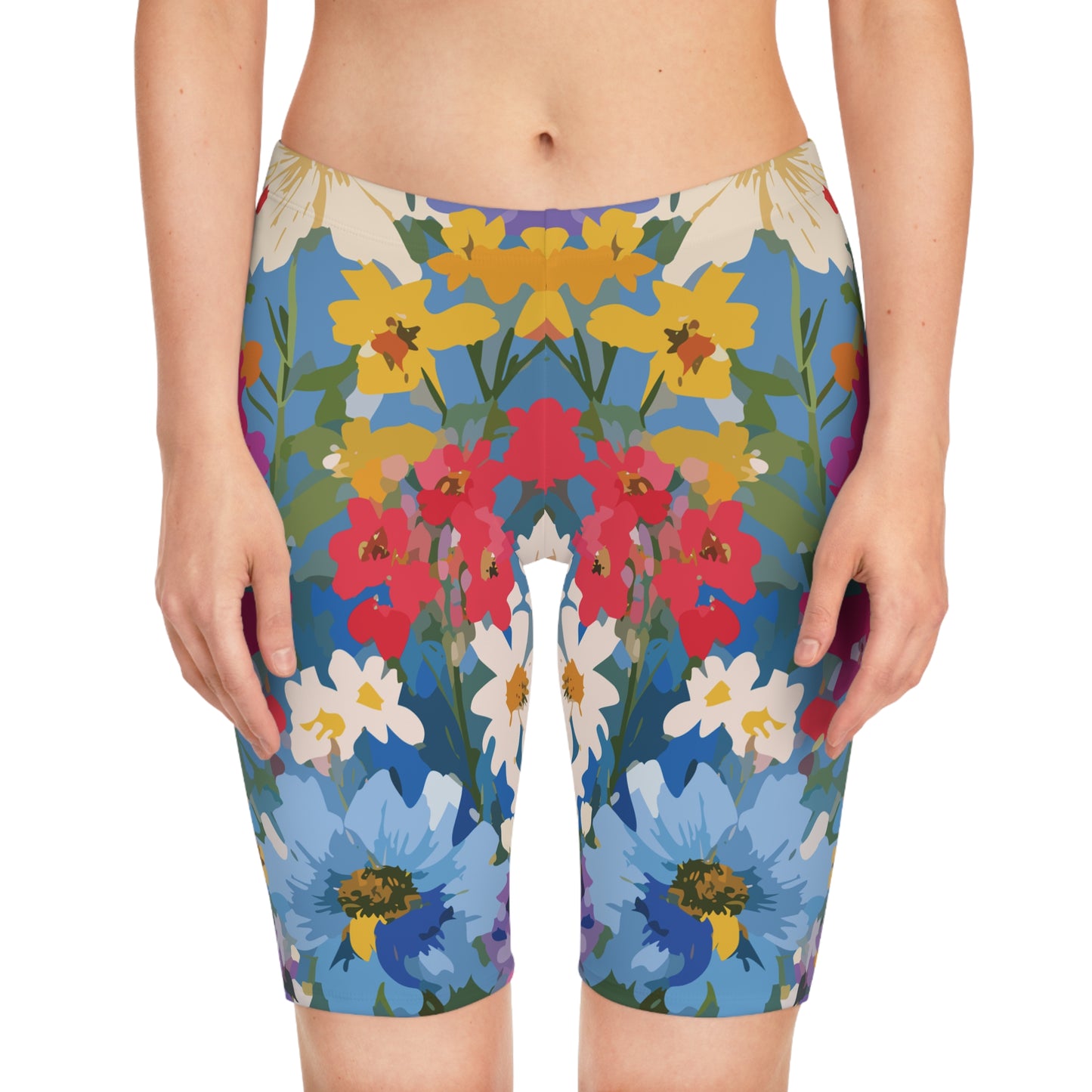 Bike Shorts with Floral prints