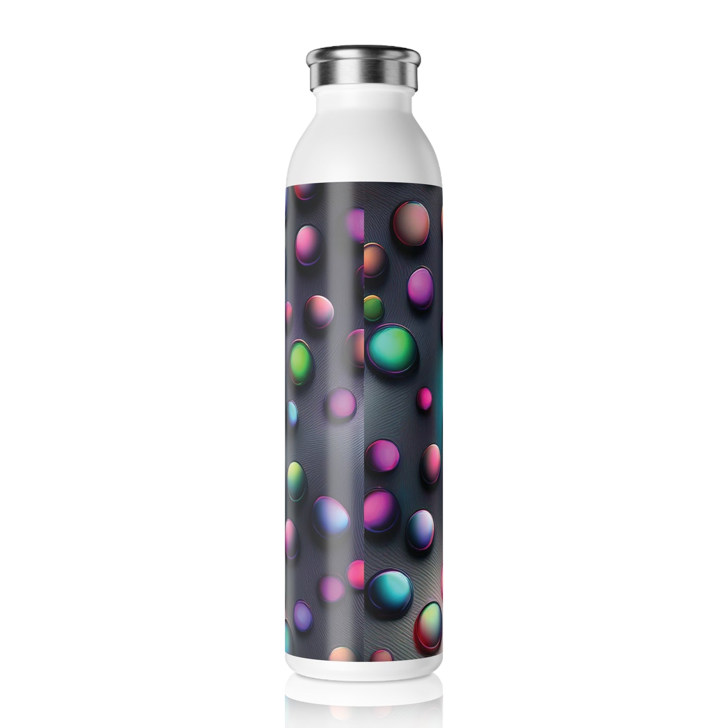 Vibrant Slim Water Bottle - Colorful Design for Active Lifestyles, 20oz