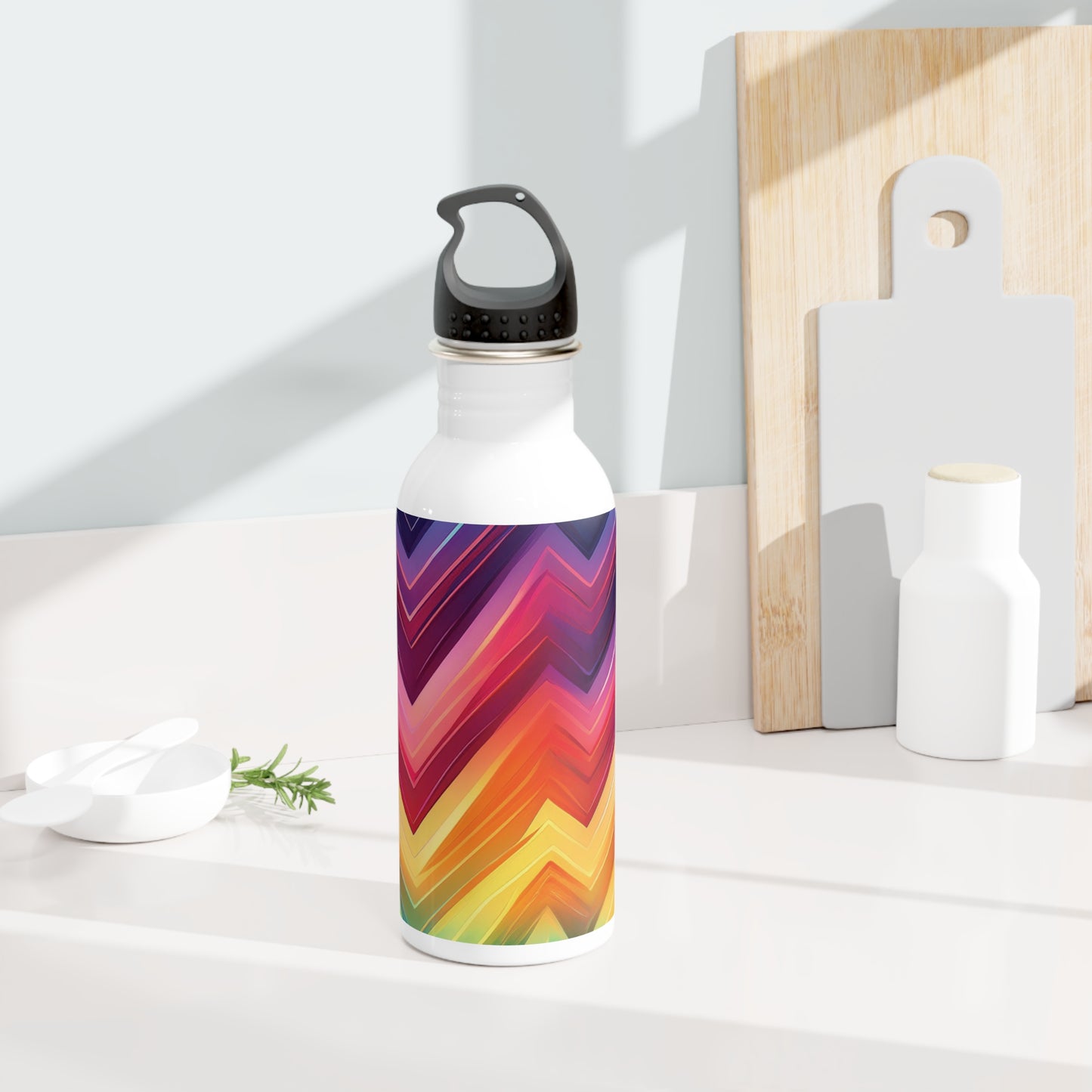 Colorful Steel Water Bottle - Eco-Friendly Hydration for Fitness & Travel, 20oz