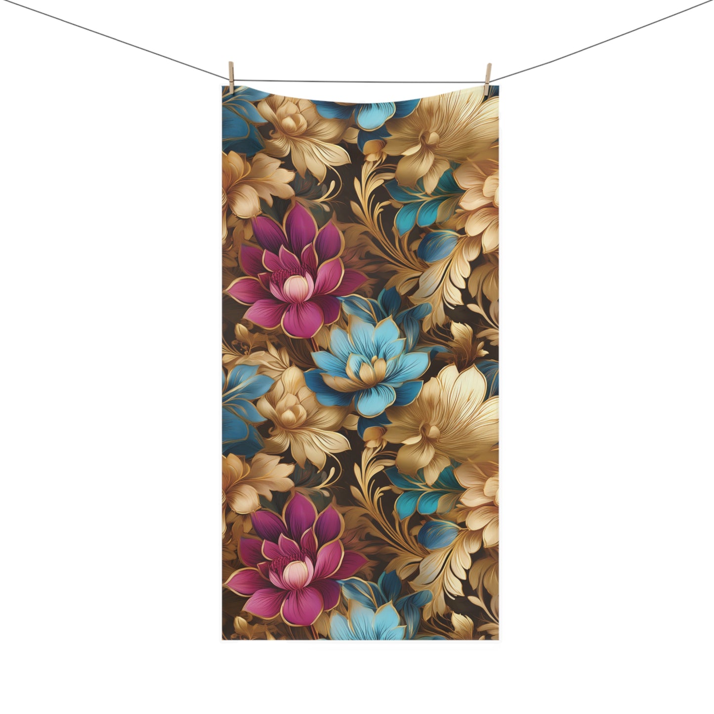 Yoga Towel with Floral print