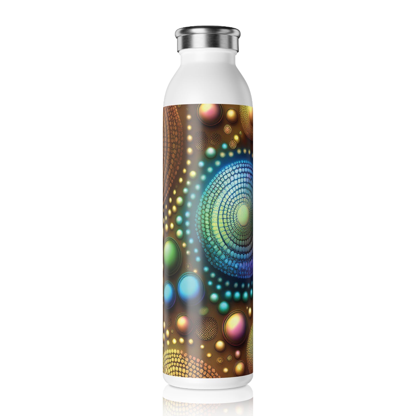 Vibrant Slim Water Bottle - Colorful Design for Active Lifestyles, 20oz