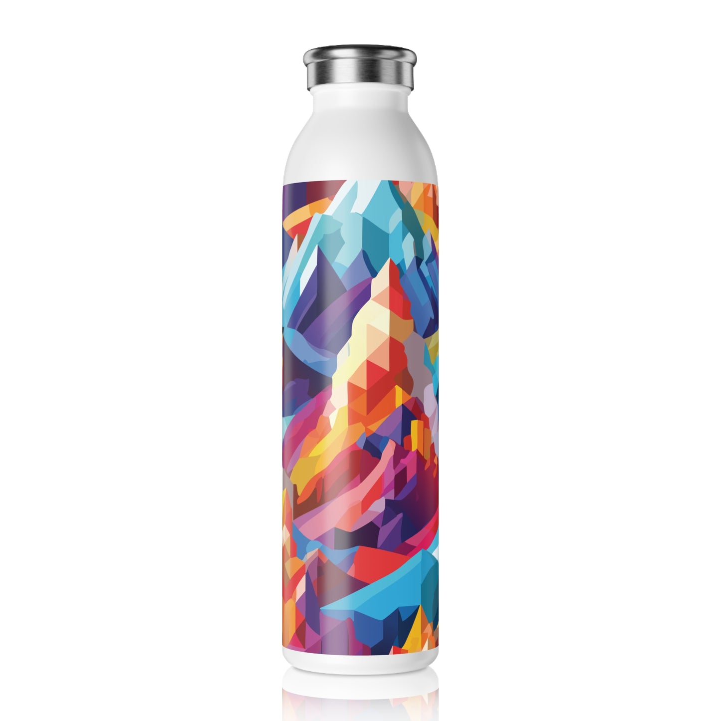 Vibrant Slim Water Bottle - Colorful Design for Active Lifestyles