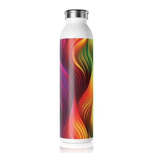 Vibrant Slim Water Bottle - Colorful Design for Active Lifestyles, 20oz