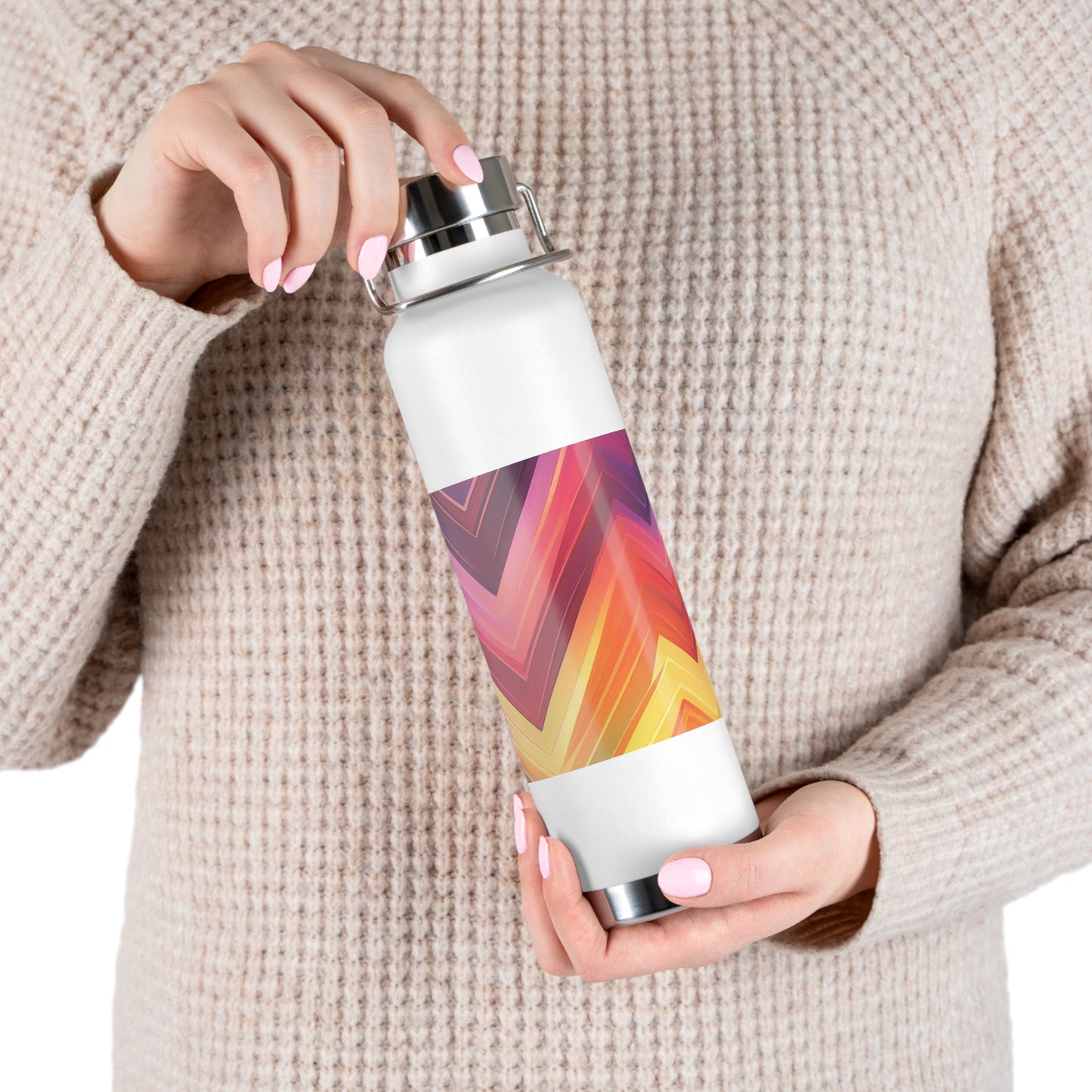 Colorful Copper Insulated Water Bottle - 22oz