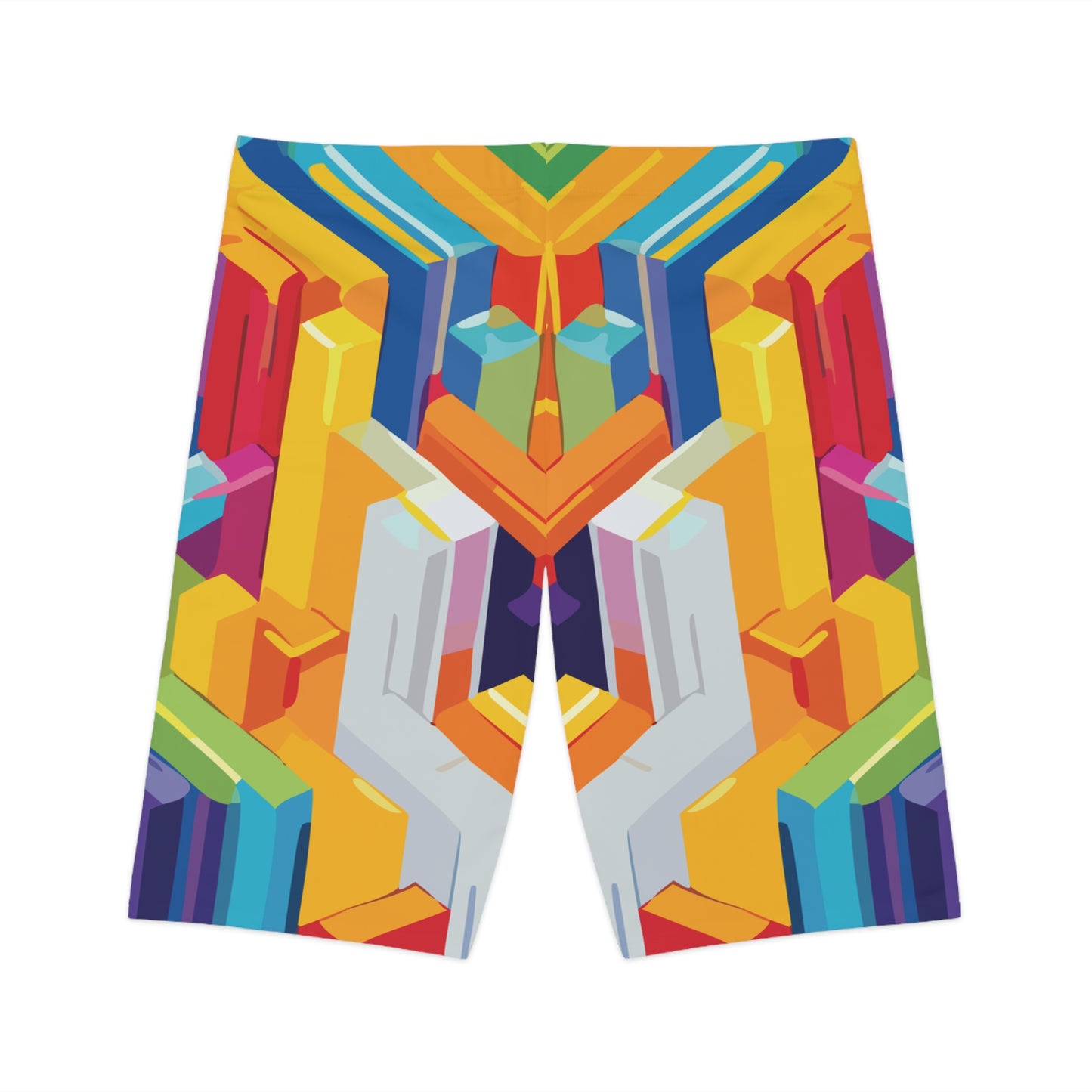 Bike Shorts with Abstract prints