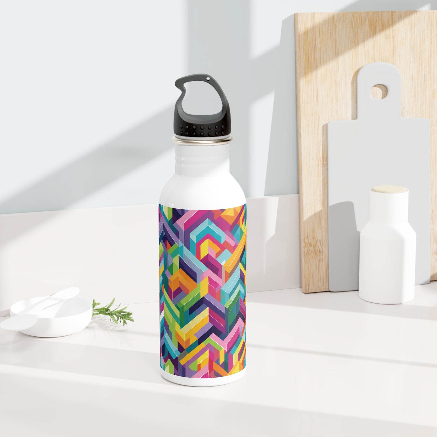 Colorful Steel Water Bottle - Eco-Friendly Hydration for Fitness & Travel