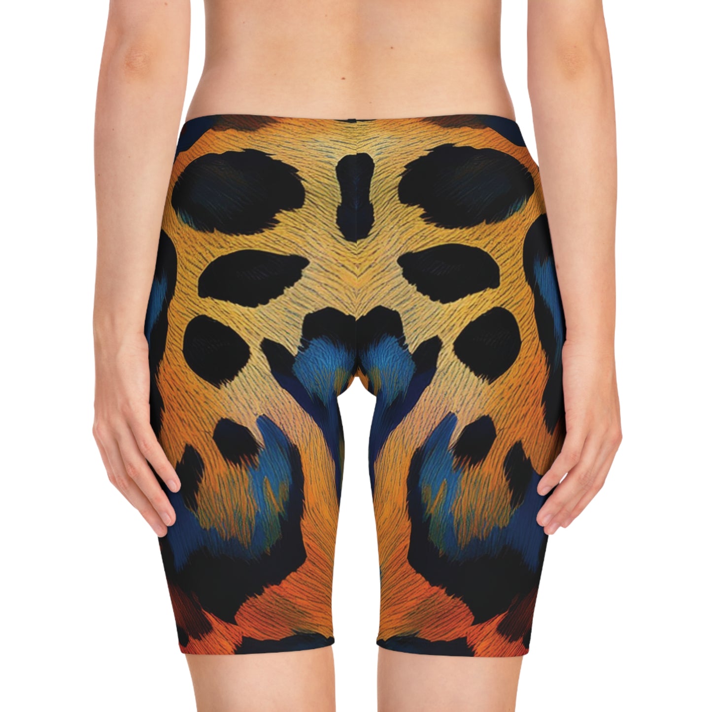 Bike Shorts with Animal prints - Jaguar