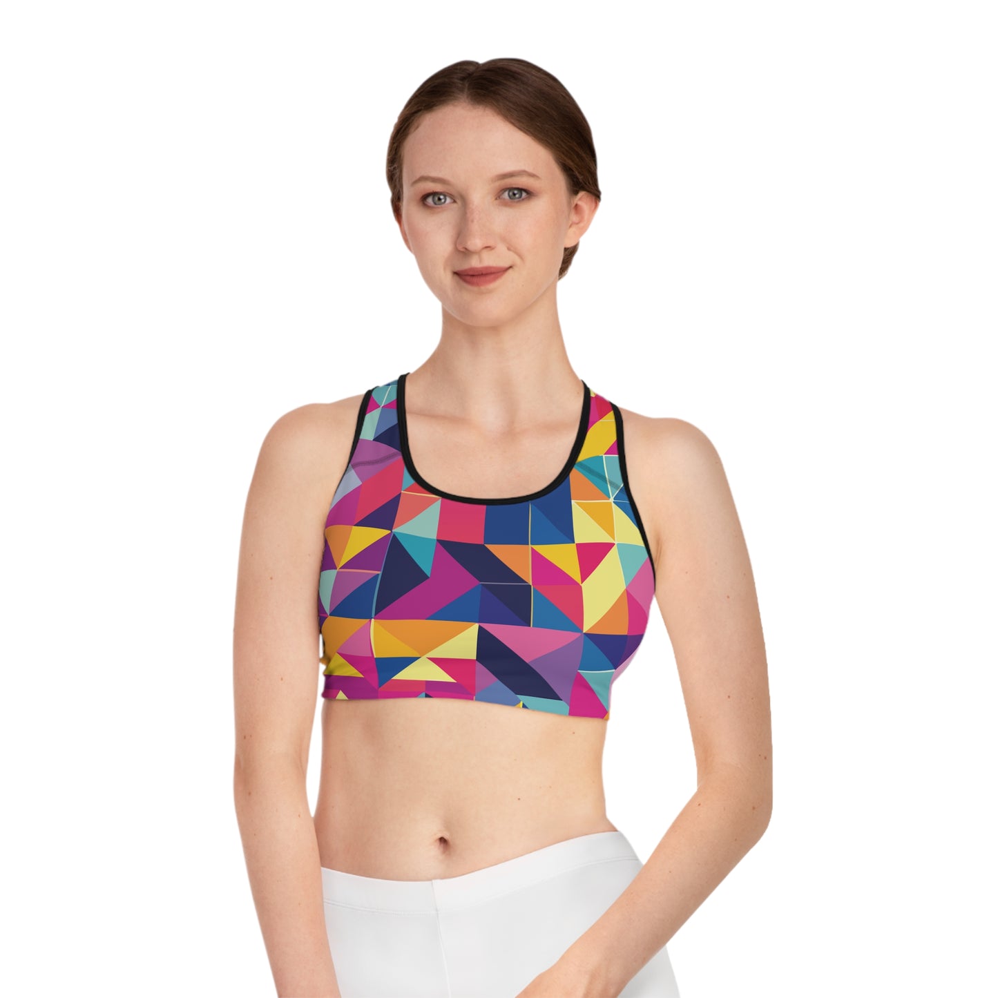 Soutien-gorge de sport avec imprimés abstraits