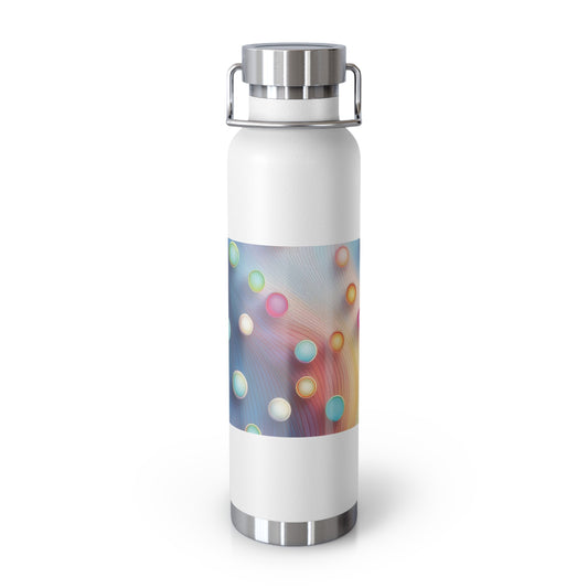 Colorful Copper Insulated Water Bottle - 22oz