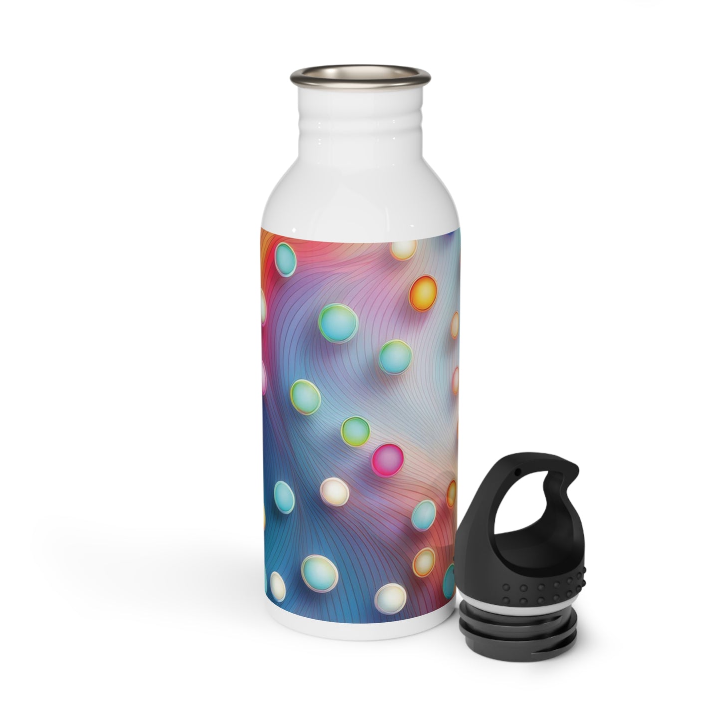 Colorful Steel Water Bottle - Eco-Friendly Hydration for Fitness & Travel, 20oz