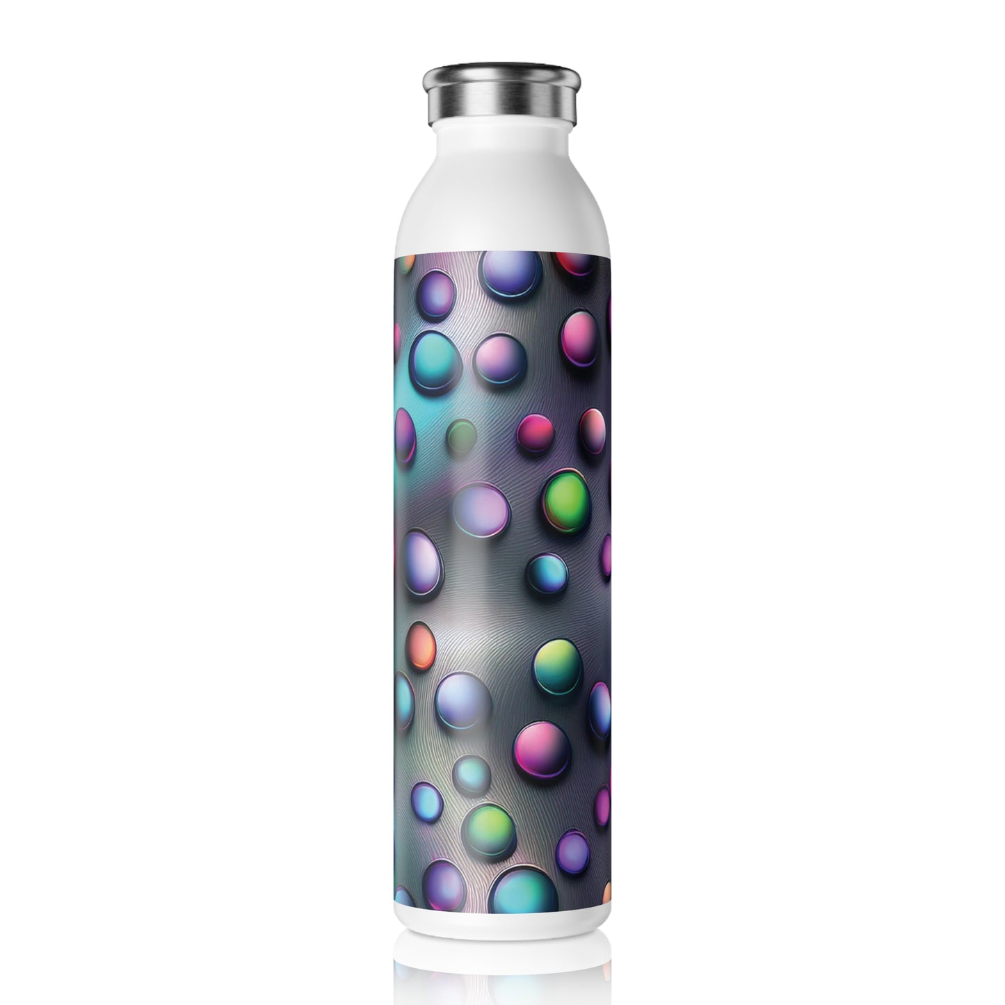 Vibrant Slim Water Bottle - Colorful Design for Active Lifestyles, 20oz